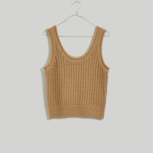 Tan Knit Tank Top